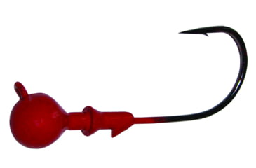 Image of Blue Water Candy X-Eyed Ball Jig Head, 1/8 oz, Red, 5/Pack, 23805