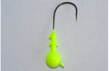 Image of Blue Water Candy X-Eyed Ball Jig Head, 3/16 oz, Chartreuse 5/Pack, 23903