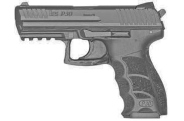 Image of Blueguns Heckler &amp; Koch P30 Training Guns, Not Weighted, No Light/Laser Attachment, Handgun, Black, FSP30B