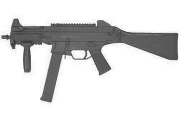Image of Blueguns Heckler &amp; Koch UMP45 Training Guns, Not Weighted, No Light/Laser Attachment, Rifle, Black, FSUMP45B