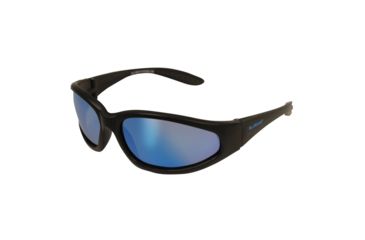 Image of BlueWater Sharx Sunglasses, Matte Black Nylon Frame, Mirrored Lens 4002640