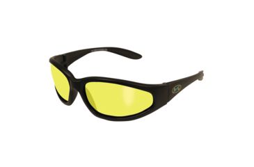 Image of BlueWater Sharx Sunglasses, Matte Black Nylon, Polarized Yellow Lens 4002641