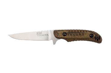 Image of Benchmade Bone Collector Caping Fixed Knife, Plain Edge, Walnut Handle, Brown Sheath 15000-2