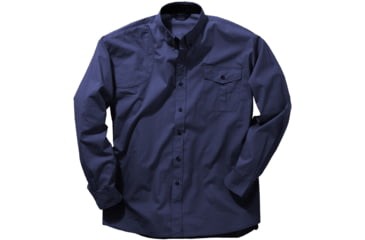 Image of Bob Allen 142K Long Sleeve Vent Back Shirt, NAVY L