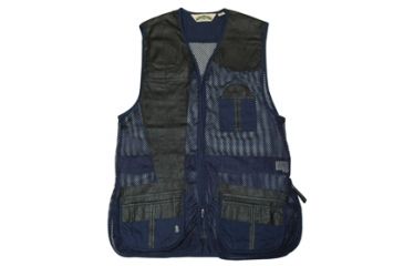 Image of Bob Allen 285M Mesh and Leather Shooting Vest,Navy,XL 45017