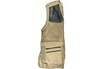 Image of Bob Allen 290M Shooting Vest - Full Mesh Dual Leather Pads KHAKI L