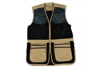 Image of Bob Allen 290M Shooting Vest - Full Mesh Dual Leather Pads KHAKI XL