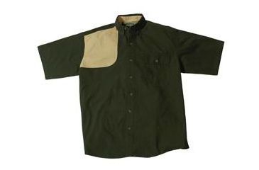 Image of Bob Allen HU126 High Prairie Short Sleeve Hunting Shirt, Green/Tan, Extra Large - 14314