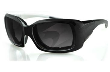 Image of Bobster AVA Sunglasses - Black/Pearl Frame, Anti-Fog Smoked Lens BAVA501