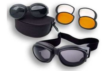 Image of Bobster Cruiser II Black Frame Interchangeable Goggles with 3 Lens Set BCA2031AC