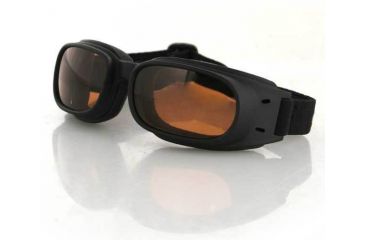 Image of Bobster Piston Goggle, Black Frame, Amber Lenses BPIS01A