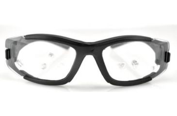 Image of Bobster Resolve Interchangeable Sunglasses - Black Frame w Anti-fog Smoked and Clear Lens ERES101