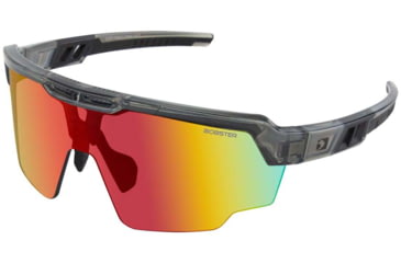 Image of Bobster Wheelie Sunglasses - Gloss Clear/gray Frame W/ Smoked Black Red Revo Lens - BWHE01