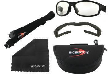 Image of Bobster Convertiable XRH Eyewear with Prescriptional RX Lenses, Black Frame