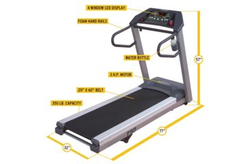 Image of Body Solid T10 Treadmill, Silver T10HRC