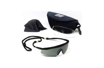 Image of Body Specs Pistol Pro Black Frame Sunglasses Smoke and Clear Lens
