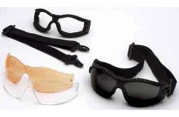 Image of Body Specs Pistol Pro Black Goggles Smoke, Clear, Rust Lenses