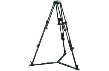 Image of Bogen Manfrotto 75mm Bowl 2-stage Black Lightweight Aluminum Video Tripod 525MVB