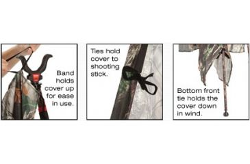 Image of BOGgear TIPI GR Cover Close Up Of Tieing