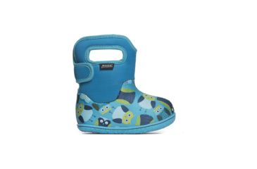 Image of Bogs Baby Bog Owls Waterproof Boots - Kids, Blue Multi, 4, 72166I-460-M-4
