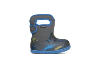 Image of Bogs Baby Bogs Dino Waterproof Boots - Kids, Dark Gray Multi, 4, 72165I-74-M-4