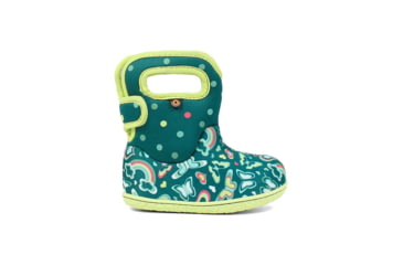Image of Bogs Baby Bogs Rainbows, Turquoise Multi, Medium, 5, 72465I-463-M- 5