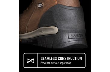 Image of Bogs Bedrock 8 Inch Waterproof Leather Boots - Mens, Brown Multi, 8.5, 72303-249-M8-