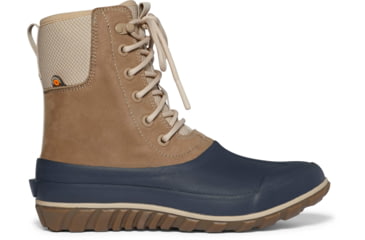 Image of Bogs Classic Casual Tall Lace Leather Shoes - Womens, Taupe Multi, 8, 72848-261-8