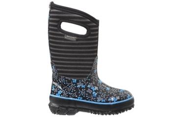 Image of Bogs Classic Flower Stripes Boot,Black Multi,Size 5 71560-009-5
