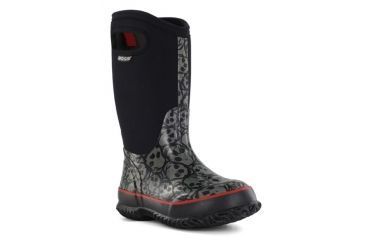 Image of Bogs Classic Skulls Boot,Black,Size 7 71440A-001-7