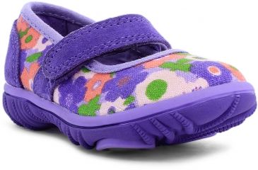 Image of Bogs Hopscotch Mary Jane Spring Flowers Boot,Violet Multi,Size 4 71931I-546-4
