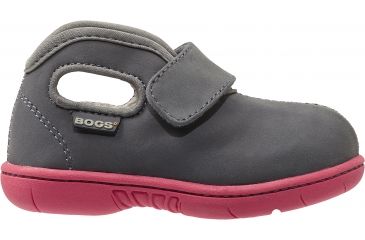 Image of Bogs Mid Nubuck Casual Shoe - Kids-Charcoal-4 Toddler