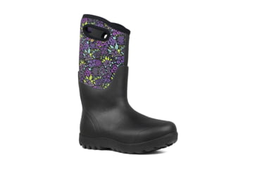 Image of Bogs Neo Classic Tall Nw Garden - Womens, Black Multi, Medium, 8, 72401-009-M- 8
