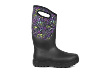 Image of Bogs Neo Classic Tall Nw Garden - Womens, Black Multi, Medium, 8, 72401-009-M- 8