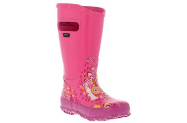 Image of Bogs Rain Forest Boot,Pink Multi,Size 1 71739-690-1