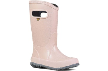 Image of Bogs Rainboot Glitter Shoes - Girls, Rose Gold, 4, 72399-689-4