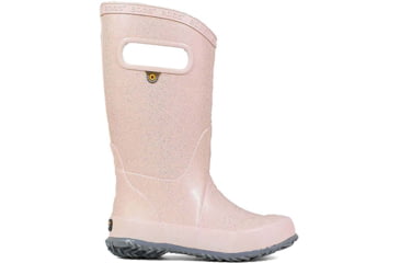 Image of Bogs Rainboot Glitter Shoes - Girls, Rose Gold, 4, 72399-689-4