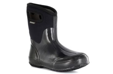 Image of Bogs Womens Classic Mid Shiny Boot,Black Shiny,Size 7 60156-001-7