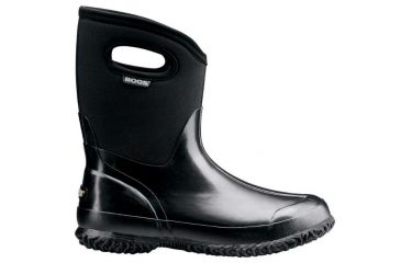 Image of Bogs Womens Classic Mid Shiny Boot,Black Shiny,Size 7 60156-001-7