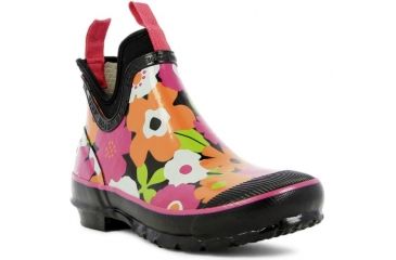 Image of Bogs Womens Harper Spring Flowers Boot,Black Multi,Size 6 71899-009-6
