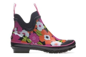 Image of Bogs Womens Harper Spring Flowers Boot,Black Multi,Size 6 71899-009-6
