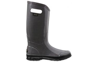 Image of Bogs Womens Linen Rain Boot,Dark Gray,Size 12 71434-011-12