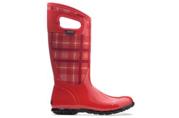 Image of Bogs Womens North Hampton Plaid Boot,Red Multi,Size 6 71779-640-6