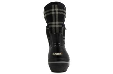 Image of Bogs Womens Plimsoll Plaid Mid Boot,Black,Size 6 71786-001-6
