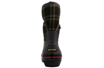 Image of Bogs Womens Plimsoll Plaid Mid Boot,Dark Gray,Size 6 71786-011-6