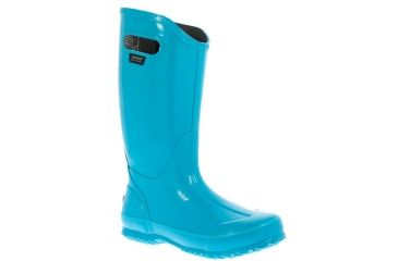 Image of Bogs Womens Solid Rain Boot,Teal,Size 9 71287-444-9