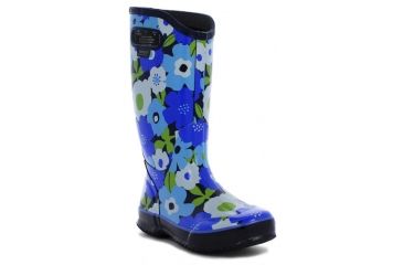 Image of Bogs Womens Spring Flowers Rain Boot,Navy Multi,Size 6 71897-492-6