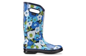 Image of Bogs Womens Spring Flowers Rain Boot,Navy Multi,Size 6 71897-492-6