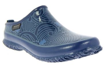 Image of Bogs Womens Urban Farmer Slide Batik Boot,Blue,Size 6 71707-400-6