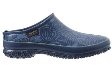 Image of Bogs Womens Urban Farmer Slide Batik Boot,Blue,Size 6 71707-400-6
